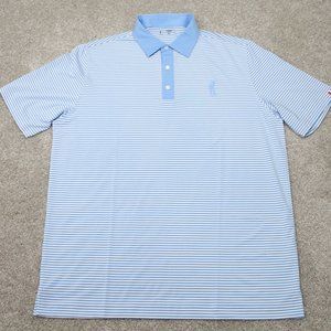 You Suck at Golf Polo Shirt Men's XL‎ Blue/White USAG Golf S/S Stretch Pullover